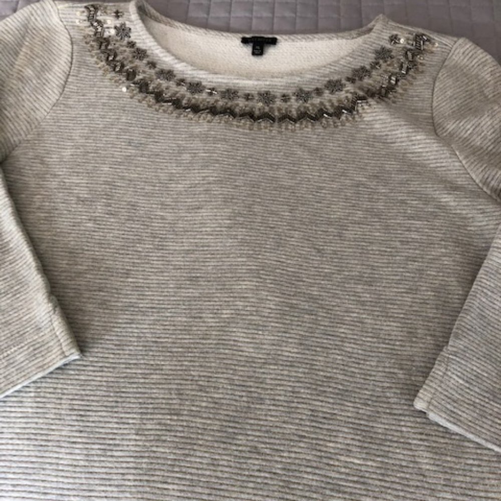 Talbots XL Beaded Holiday Sweater/Sweatshirt